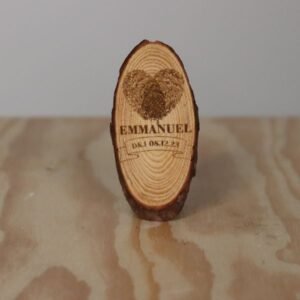 Rodaja de madera personalizada